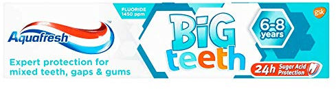 Aquafresh Big Teeth Fluoride Toothpaste 50ml-PACK OF 3