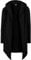 URBAN CLASSICS Uomo Cardigan Giacca Cappuccio, Maglione Manica Lunga, Invernale Asimmetrico, 100% Cotone, Stile Casual, Colore: nero, Taglia: L