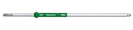 Wiha Wechselklinge TORX® Festhaltemechanik Magicspring® für Drehmoment-Schraubendreher mit Längsgriff (29467) T25 x 175 mm, 8,0 Nm