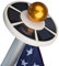 Sunnytech 2nd Generation Solar Flag Pole 20led Light, Brightest, Most Powerful, Longest Lasting & Most Flag Coverage, LED Downlight Light up Flag on Most 15 to 25Ft Flagpole, Upgraded Electric Circuit,White