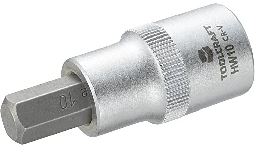 TOOLCRAFT 816159 Stecknuss Innensechskant, 10 mm, Länge: 55 mm, 1 Stück