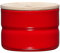 Riess, 2171-213, Vorratsdose mit Eschenholzdeckel, Durchmesser 8 cm, Höhe 6 cm, Inhalt 230 ml, FRESH TOMATO, KITCHEN-MANAGEMENT, Truehomeware, Emaille