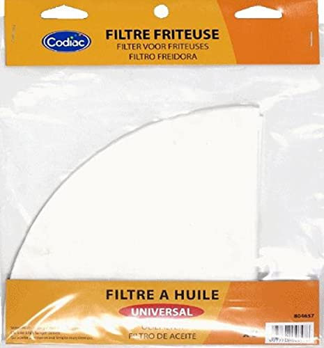 Codiac - 804657 - Filtre friteuse, 8 Filtres à huile Universels