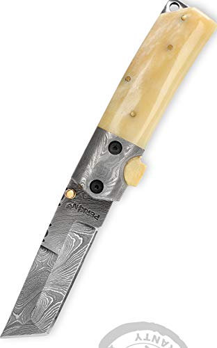 Taschenmesser / Klappmesser, Damaszener-Stahl