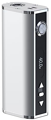Eleaf Cigarette Électronique TC Batterie iStick TC 40W Box Mod 2600mAh (MOD only), 40W Vaporizer Electronic Cigarette Vape Support, Sans Tabac Ni Nicotine Silver