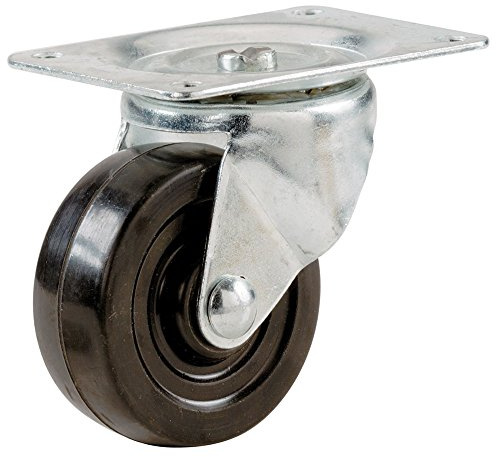 Shepherd Hardware 9478 Heavy Duty Swivel Caster, Black, 64mm, 2.5