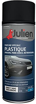 Julien Peinture Aérosol Special pour Jantes - Voitures et 2 roues - Gris Mat 400ml