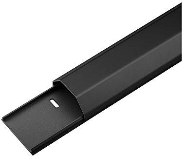 Goobay 90724 Wire Duct Aluminium 50 mm, Length 1.1 m, Black
