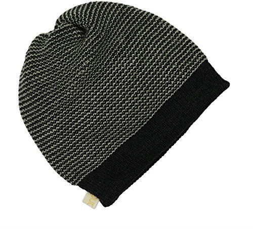 Disana Beanie aus kbT-Merino-Schurwolle für Baby und Kinder (1=42-46 cm, Anthrazit-melange)