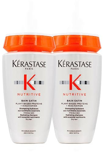 Kerastase Nutritive Duo Pack: Bain Satin 1 Shampoo For Normal to Slightly Dry Hair 250ml x 2