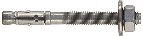 Upat Expressanker MAX 12/160/260 GS R, Stahl, nichtrostend, Außengewinde, Große Scheibe, 20 Stück, Der starke Bolzenanker für ein breites Anwendungsfeld.