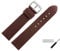 MARBURGER Uhrenarmband 22mm Leder Braun Silber Yak Prägung - Montage Set 5252232000120