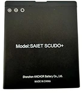 Batteria ORIGINALE X SAIET SCUDO e SCUDO+ [DIMENSIONI: 46 X 40 X 4,5 mm] ATTENZIONE!! NON COMPATIBILE CON ALTRI MODELLI SAIET Liion 3.7V 900mAh 3,33Wh