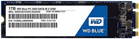 WD Blue M.2 1TB Unità allo Stato Solido SSD Interna - SATA 6Gb/s 2.5 - WDS100T1B0B