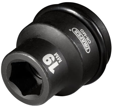 Draper 28660 Expert Hi-Torq 6 Point Impact Socket, 3/4 Square Drive, 19mm , Blue