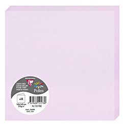Clairefontaine 12178C Packung (mit 25 Doppelkarten Pollen, Gefaltet, 160 x 160mm) 210g, Lila