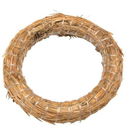 GLOREX Corona de Paja 200 x 30 mm, Paja, Natural, 20 x 20 x 4 cm