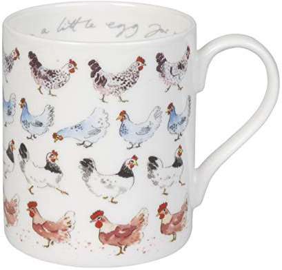 Sophie Allport Fine Bone China Boxed Mug (275ml) - Chicken: Lay A Little Egg For Me