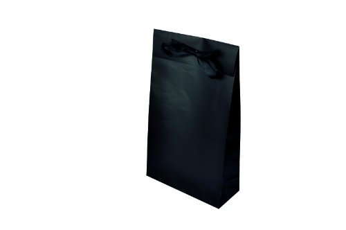 Geschenktasche uni schwarz groß 50 Stück