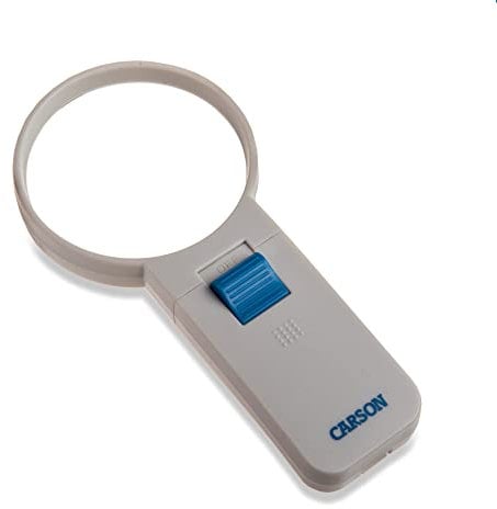 UltraOptix Sv-3LPLED 3 Round LED Lighted Magnifying Glass, Easy On/Off Switch, 4x Magnification, Reading Aid, Visual Impairment Aid, Unbreakable, Scratch-Resistant Lens, Ideal for Dimly Lit Settings