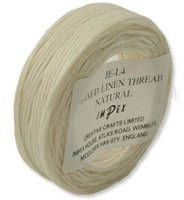 Trimits Waxed Linen Thread - Natural, 22m by Impex