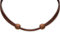HANA LIMA ® Lederkette Lederband braun verstellbar Halskette Leder Surferkette