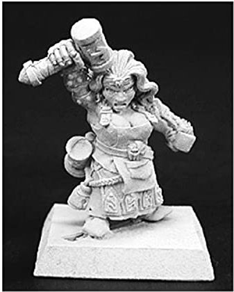 Reaper Miniatures 14082 - Warlord - Margara Feuerzunge, Zwerg - Zinnminiatur