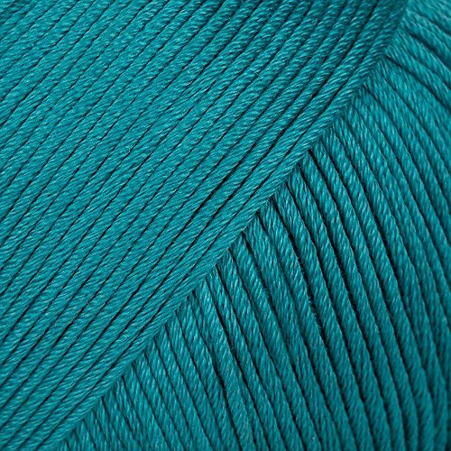 Rico Design Essentials Double Knitted Yarn, 100 Percent Cotton, Dark Teal