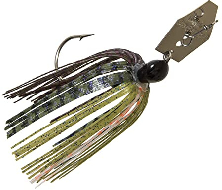 Z-MAN Original ChatterBait Spinnerbait, 11.4 cm, Edelstahl, Hexagonaler Punkt