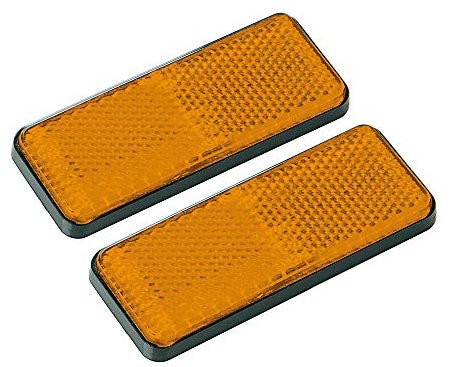 Lampa 20541 Euro-Norm, Catarifrangenti rettangolari - 90x35 mm - Arancio