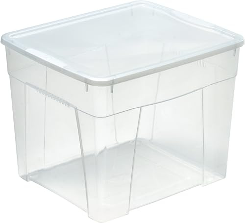Mondex pls614h-00 Kleidung Aufbewahrungsbox Mit Deckel Klar Kunststoff 42 x 35,5 x 34,5 L 33 cm