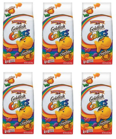 Pepperidge Farm Goldfish Baked Snack Crackers Colors: 6 Packs of 6.6 Oz