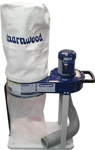 Charnwood W796 1hp Professional Woodworking Dust & Chip Extractor,1hp
