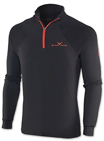 Black Crevice Longsleeve Tecnica Nero/Rosso M