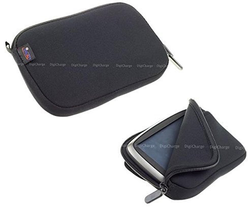 DigiCharge 5 pollici Custodia in Neoprene Nero Navi Bag Tasche per TomTom Go Classic, Go Essential, Go Discover, Go Premium, Go Camper, Go Basic, Go 5200, Start 5’’ GPS