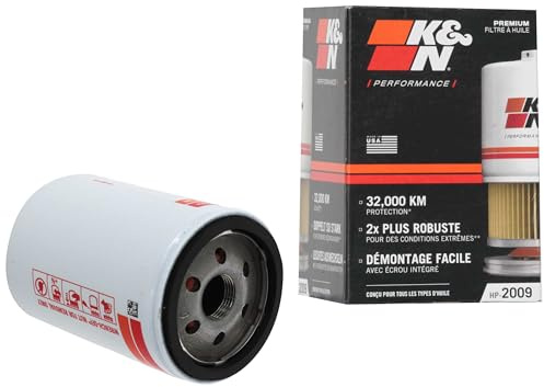 K&N Oil Filter: 20,000 Mile Engine Protection with Wrench Off Nut, HP-2009