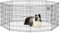 MidWest Homes for Pets 550-30 Laufstall und Spielgehege für Hunde, ohne Tür, 61 x 76 cm, schwarze E-Beschichtung