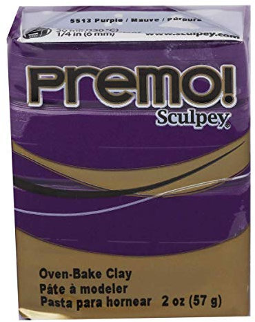 Sculpey Premo ofenhärtende Modelliermasse, violett, Purple