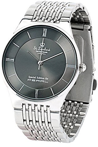 St. Leonhard Herrenarmbanduhr: Herren-Armbanduhr aus Edelstahl, spritzwassergeschützt (3 ATM) (Herrenuhr, Armuhr, Uhren)