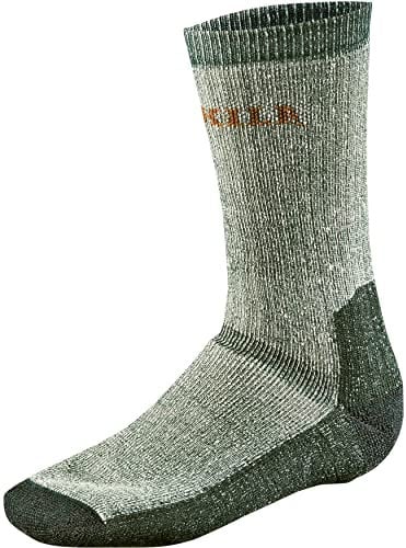 Härkila | Expedition Socke | Professionelle Jagd Kleidung & Jagd Zubehör für Herren & Damen | Skandinavische Qualität Made to Last | Grey/Green, L