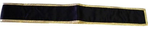 Budodrake Kung Fu Schärpe Satin schwarz mit goldenem Rand