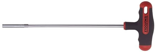 Teng Tools 7mm 6 Point Opening Durable Chrome Vanadium Steel T-Handle Nut Driver - MDNT407, Silver