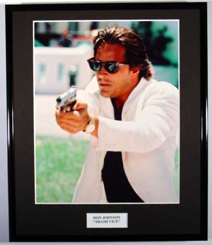 Gerahmtes Foto von Don Johnson Miami Vice