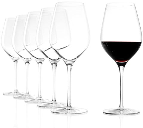 Stölzle Lausitz Verres à Vin Rouge Exquisit Royal Lot de 6, 480ml – Verres en Cristal pour Vin Rouge – Élégants Ballons de Vin Rouge – Résistants au Lave-vaisselle et aux Chocs