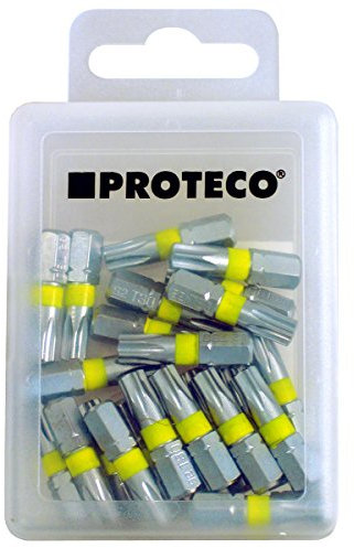 Proteco-Werkzeug 25 St Profi Bit Bits Bitsatz TX10 Torx 10 C6 3 x 25 mm