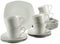 CreaTable, 19510, Serie Amelie weiß, 18-teiliges Geschirrset, Kaffeeservice aus Porzellan, spülmaschinen- und mikrowellengeeignet, Qualitätsproduktion