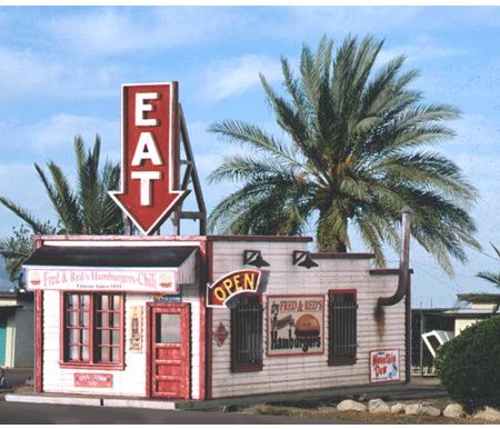 N Laser Cut Fred & Red's Cafe BLS090