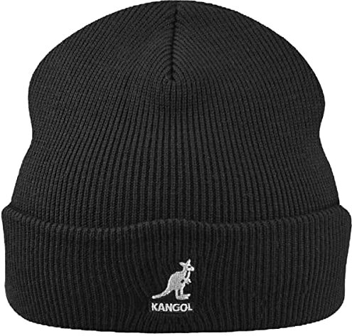 kangol Unisex Acrylic Cuff Pull-On Strickmütze, Schwarz, (Herstellergröße: One Size)