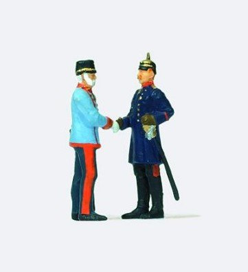 Preiser 1/87 th - PR29085 - Model Railway - Emperors Wilhelm II and Franz Joseph