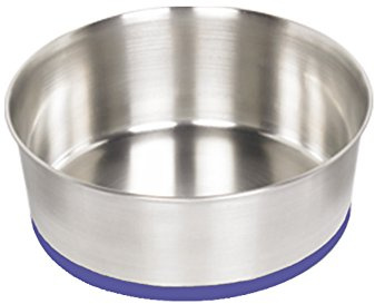 Nobby Edelstahlnapf HEAVY, rutschfest Ø 27,0 cm 3,90 ltr., Silber, Blau